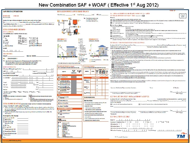 New Combination SAF + WOAF ( Effective 1 st Aug 2012) SOURCE: Retail Product