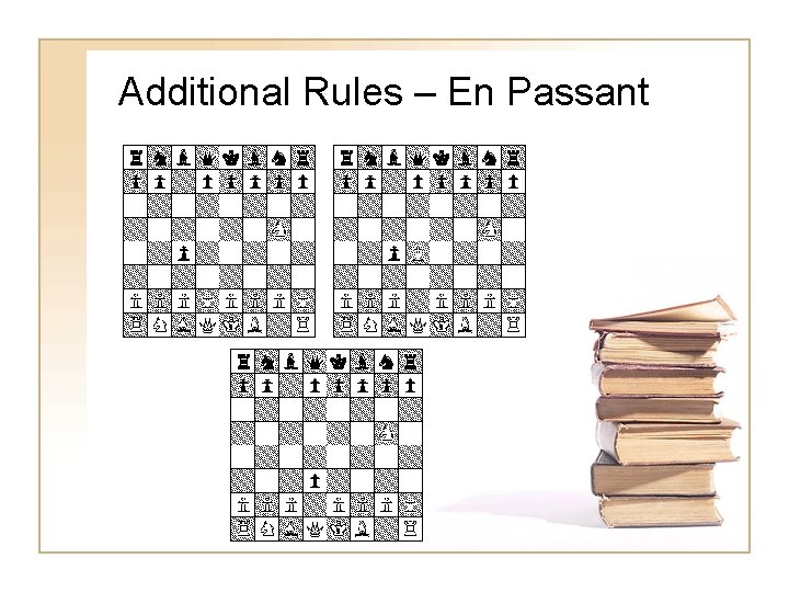 Additional Rules – En Passant Additional Rules – En Passant