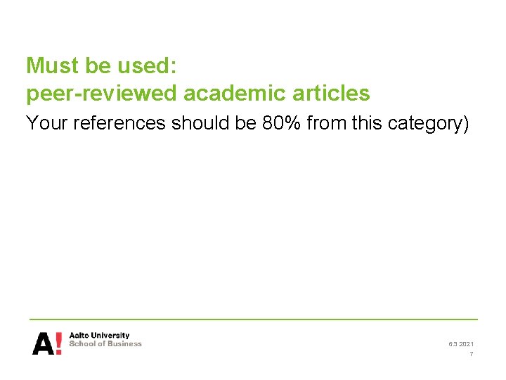 Must be used: peer-reviewed academic articles Your references should be 80% from this category) Must be used: peer-reviewed academic articles Your references should be 80% from this category)