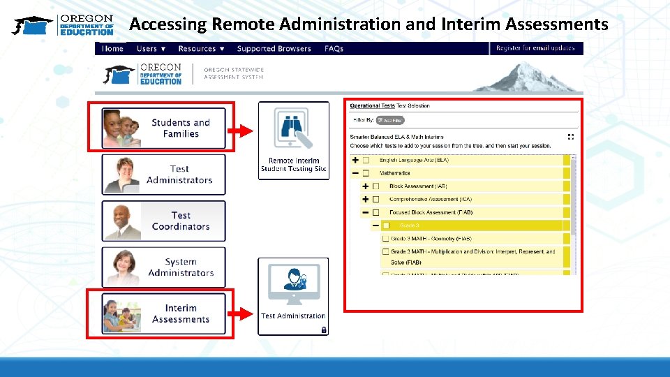 Accessing Remote Administration and Interim Assessments 