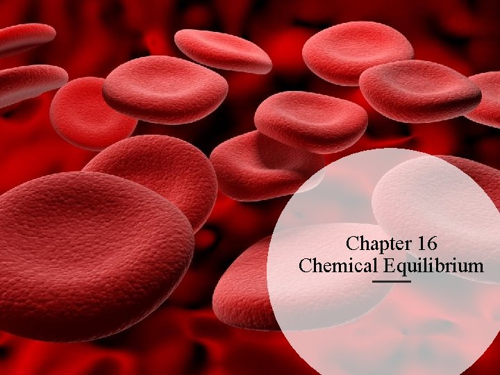 Chapter 16 Chemical Equilibrium 