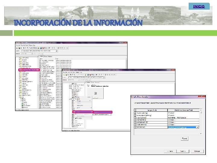 INICIO INCORPORACIÓN DE LA INFORMACIÓN 