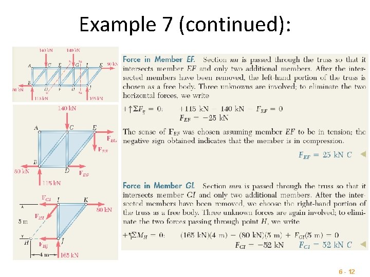 Example 7 (continued): 6 - 12 