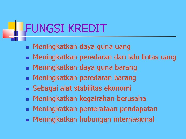 Fungsi dan peran bank umum