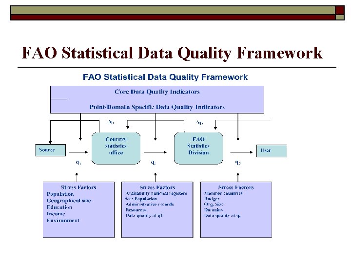 FAO Statistical Data Quality Framework 