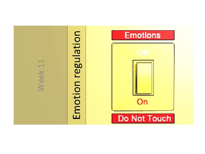 Emotion regulation Week 11 Emotion regulation Week 11