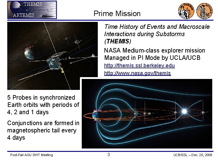 THEMIS ARTEMIS Prime Mission Time History of Events and Macroscale Interactions during Substorms (THEMIS)