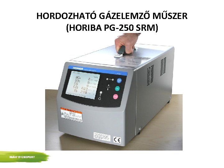 HORDOZHATÓ GÁZELEMZŐ MŰSZER (HORIBA PG-250 SRM) 