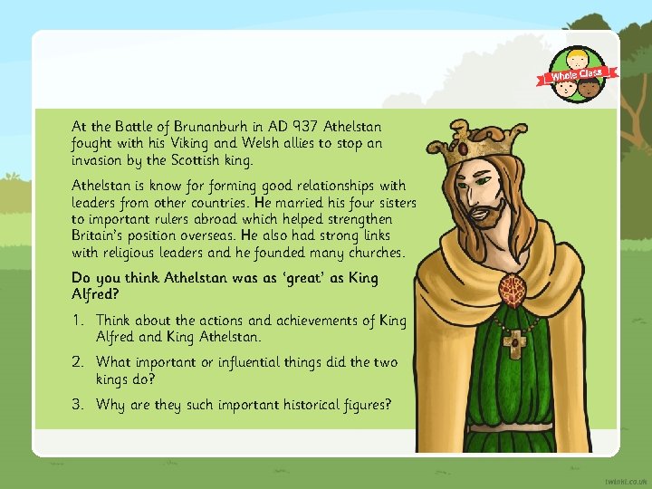 At the Battle of Brunanburh in AD 937 Athelstan fought with his Viking and