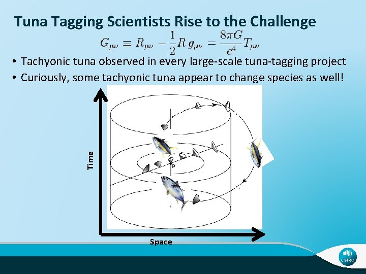 Tuna Tagging Scientists Rise to the Challenge Time • Tachyonic tuna observed in every