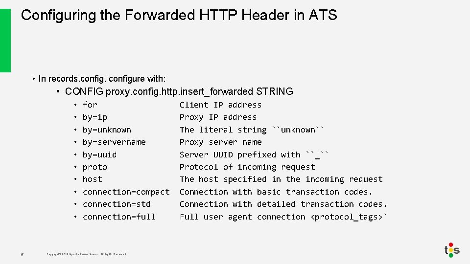 Apache Traffic Server Euro Tour 2018 Proxy Protocol