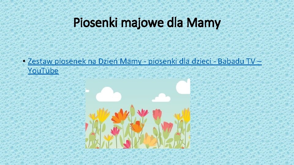 Piosenki majowe dla Mamy • Zestaw piosenek na Dzień Mamy - piosenki dla dzieci