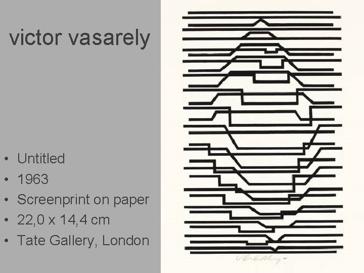 victor vasarely • • • Untitled 1963 Screenprint on paper 22, 0 x 14,