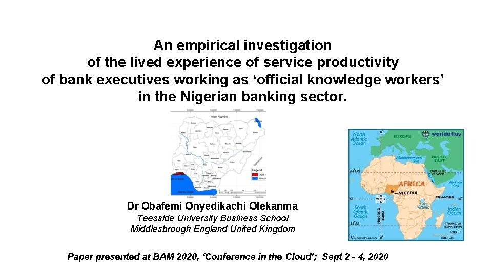 An empirical investigation of the lived experience of service productivity of bank executives working