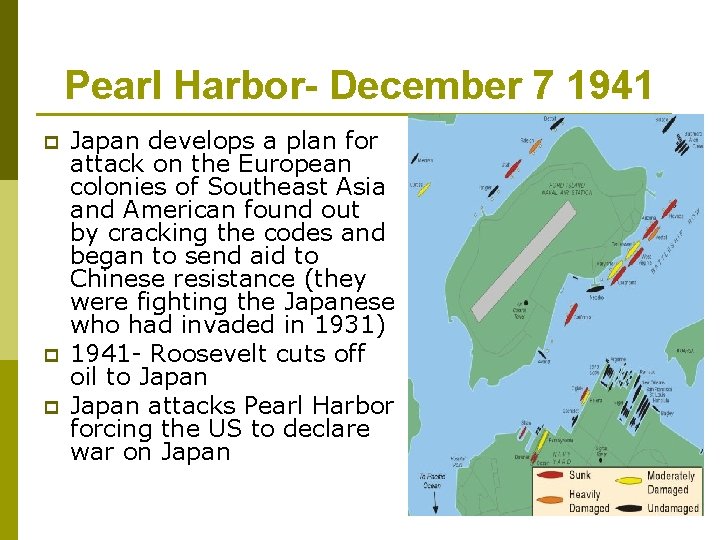 Pearl Harbor- December 7 1941 p p p Japan develops a plan for attack Pearl Harbor- December 7 1941 p p p Japan develops a plan for attack