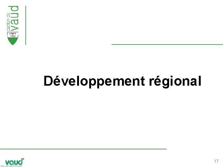 Développement régional 17 Développement régional 17