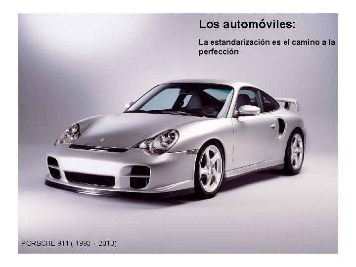 Los automóviles: La estandarización es el camino a la perfección PORSCHE 911 ( 1993