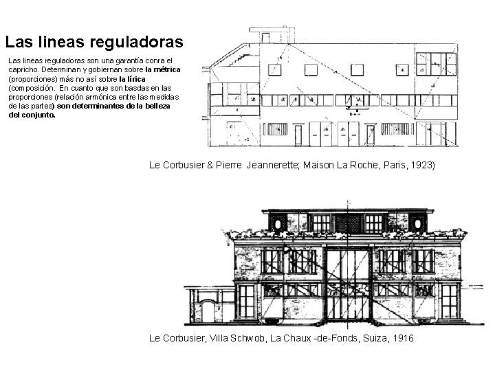 Las lineas reguladoras son una garantía conra el capricho. Determinan y gobiernan sobre la