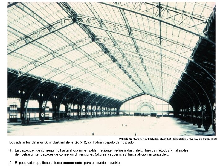 William Contamin, Pavilliion des Machines, Exhibición Universal de Paris, 1889 Los adelantos del mundo