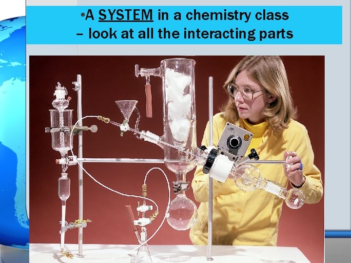  • A SYSTEM in a chemistry class – look at all the interacting