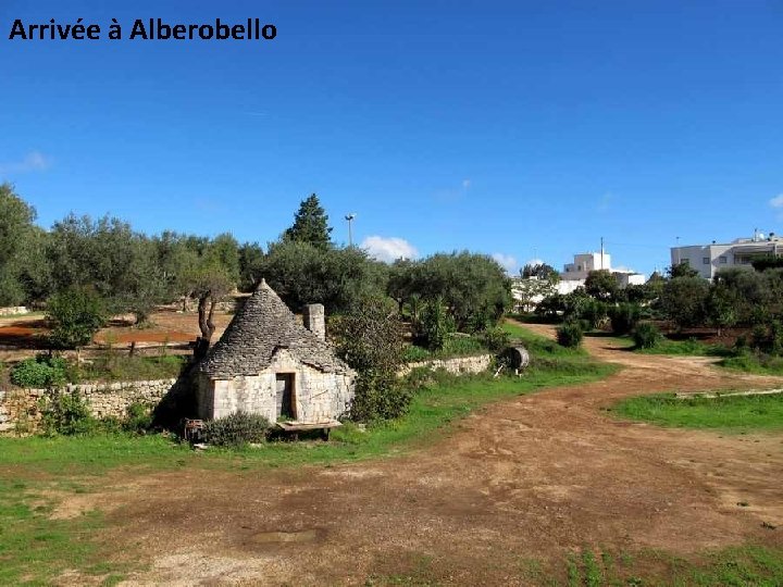 Arrivée à Alberobello 