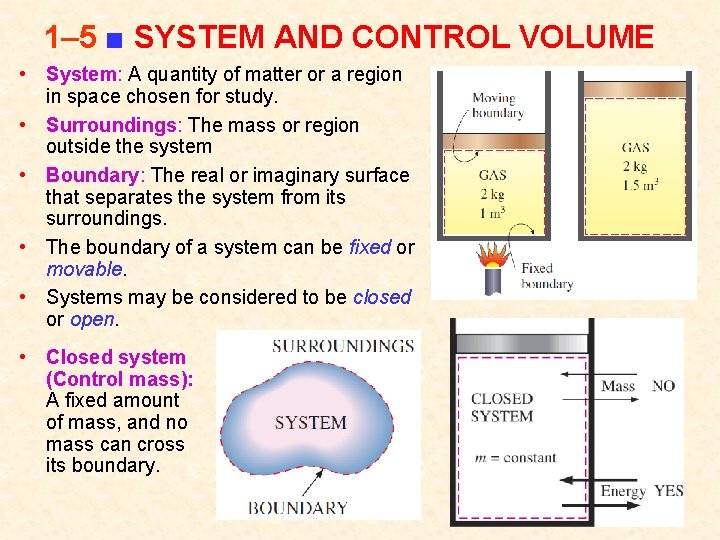 1– 5 ■ SYSTEM AND CONTROL VOLUME • System: A quantity of matter or