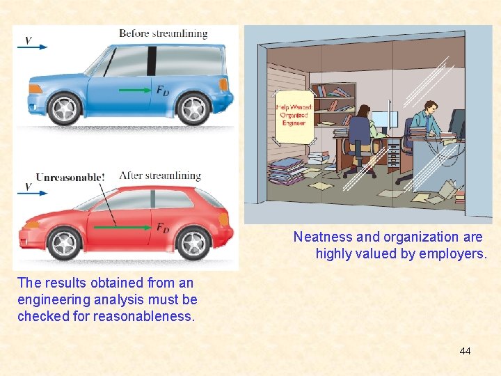 Neatness and organization are highly valued by employers. The results obtained from an engineering