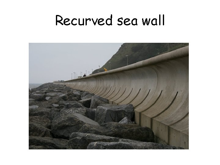 Recurved sea wall 