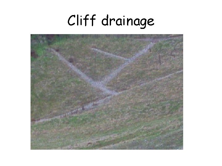 Cliff drainage 