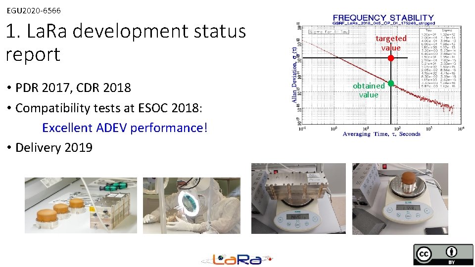 EGU 2020 -6566 1. La. Ra development status report • PDR 2017, CDR 2018