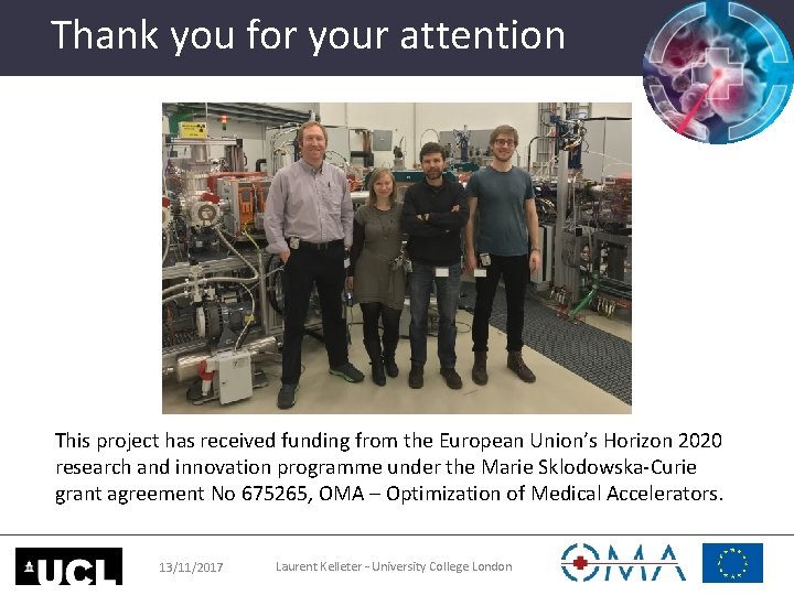 Thank you for your attention This project has received funding from the European Union’s