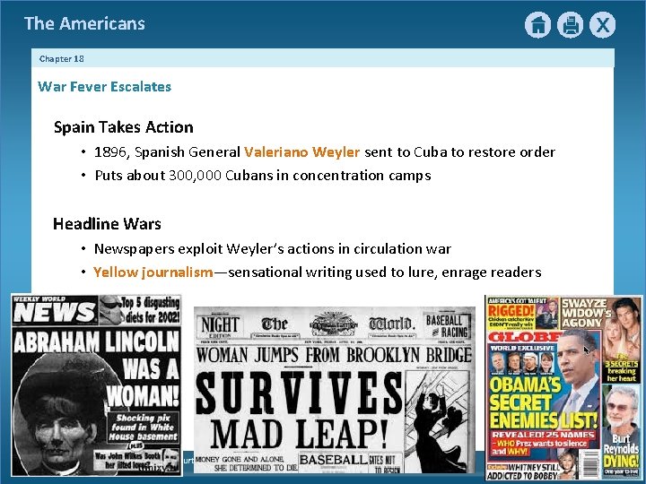 The Americans Chapter 18 War Fever Escalates Spain Takes Action • 1896, Spanish General