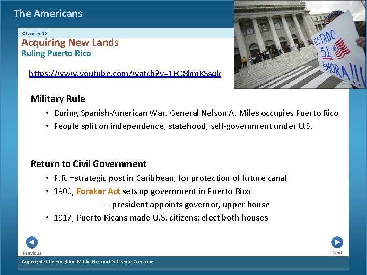 The Americans Chapter 18 Acquiring New Lands Ruling Puerto Rico https: //www. youtube. com/watch?