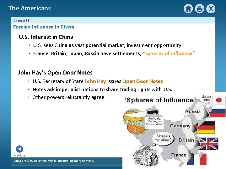 The Americans Chapter 18 Foreign Influence in China U. S. Interest in China •