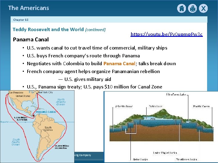 The Americans Chapter 18 Teddy Roosevelt and the World {continued} Panama Canal https: //youtu.