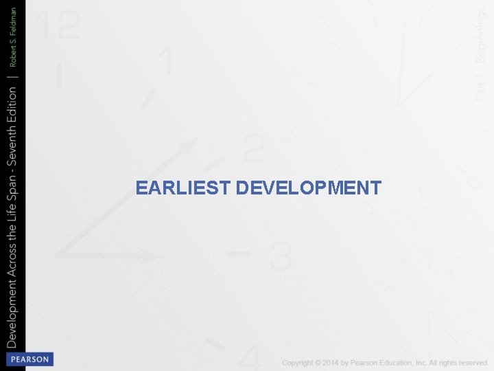 EARLIEST DEVELOPMENT 