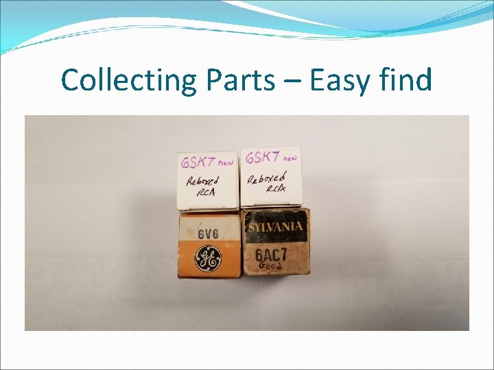 Collecting Parts – Easy find 