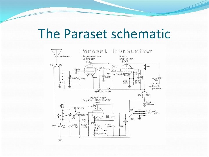 The Paraset schematic 
