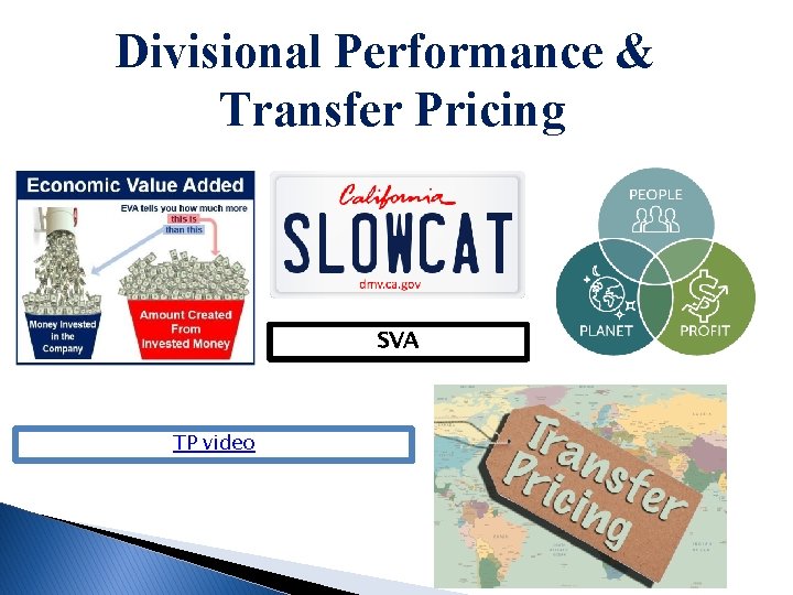 Divisional Performance & Transfer Pricing SVA TP video 