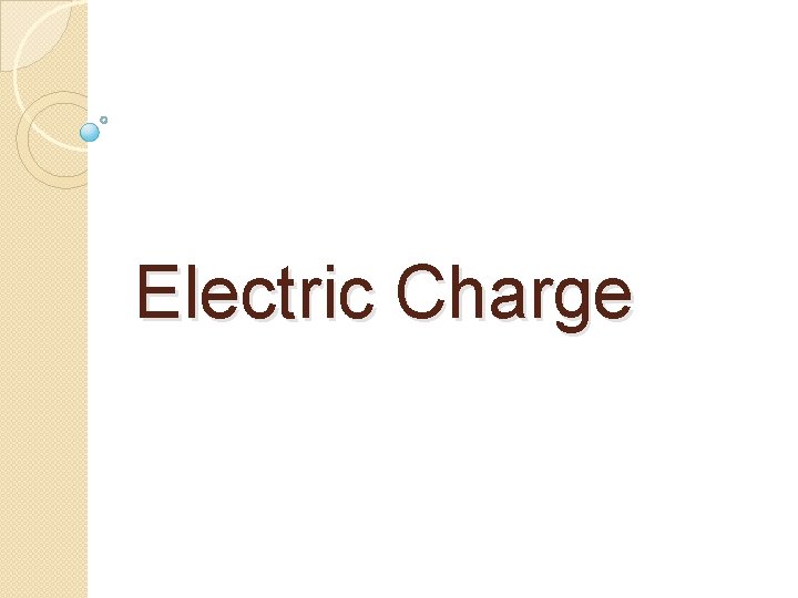 Electric Charge 