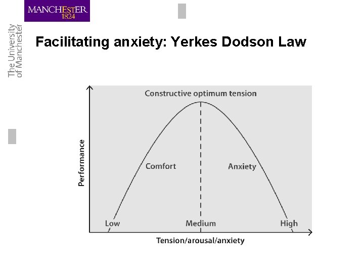 Facilitating anxiety: Yerkes Dodson Law Facilitating anxiety: Yerkes Dodson Law