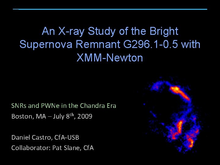 An X-ray Study of the Bright Supernova Remnant G 296. 1 -0. 5 with