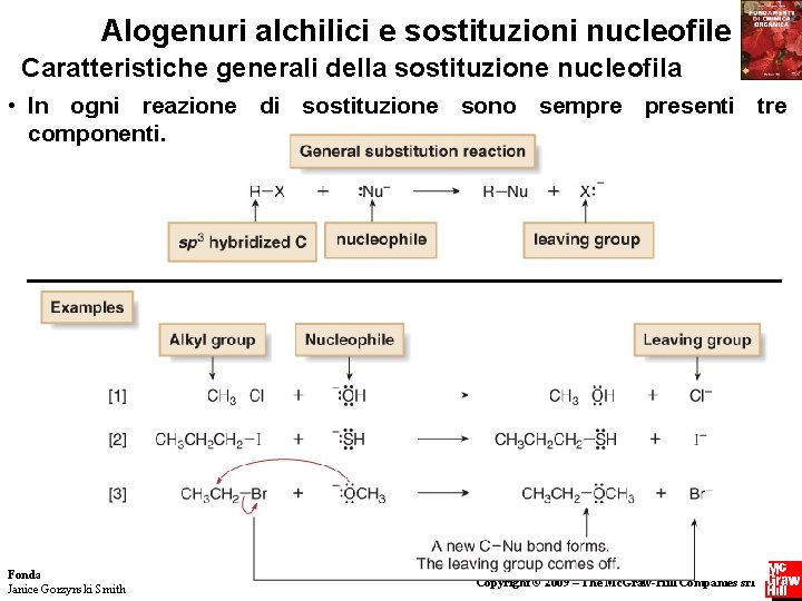 Alogenuri alchilici e sostituzioni nucleofile Caratteristiche generali della sostituzione nucleofila • In ogni reazione