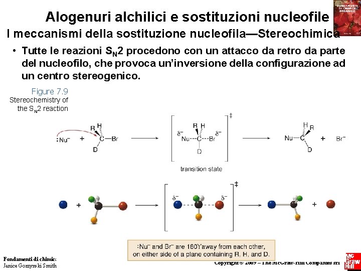 Alogenuri alchilici e sostituzioni nucleofile I meccanismi della sostituzione nucleofila—Stereochimica • Tutte le reazioni