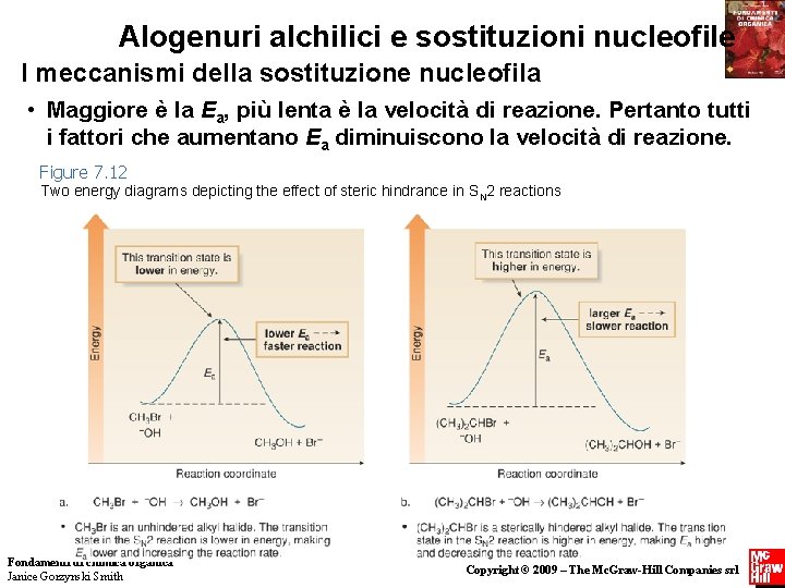 Alogenuri alchilici e sostituzioni nucleofile I meccanismi della sostituzione nucleofila • Maggiore è la