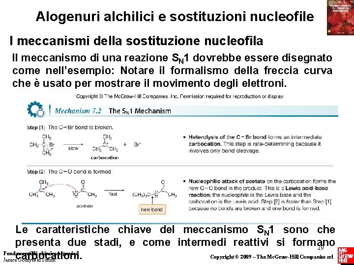 Alogenuri alchilici e sostituzioni nucleofile I meccanismi della sostituzione nucleofila Il meccanismo di una