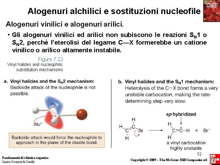 Alogenuri alchilici e sostituzioni nucleofile Alogenuri vinilici e alogenuri arilici. • Gli alogenuri vinilici