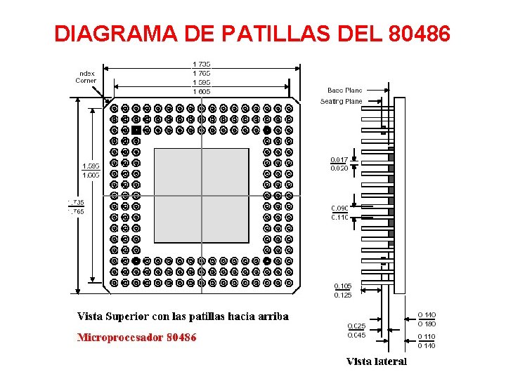 DIAGRAMA DE PATILLAS DEL 80486 