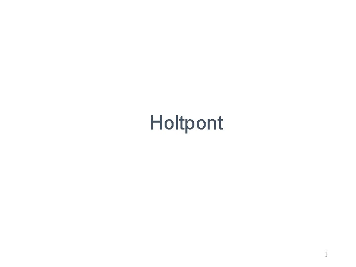 Holtpont 1 