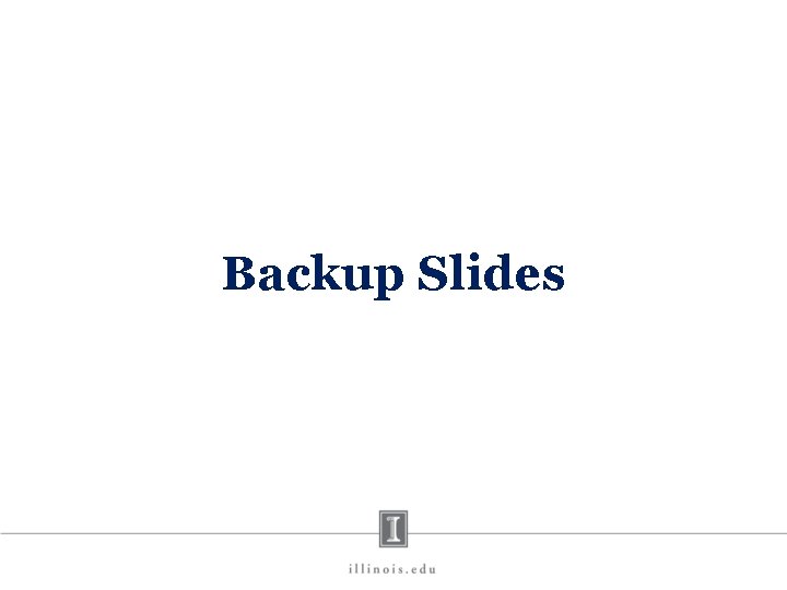 Backup Slides 